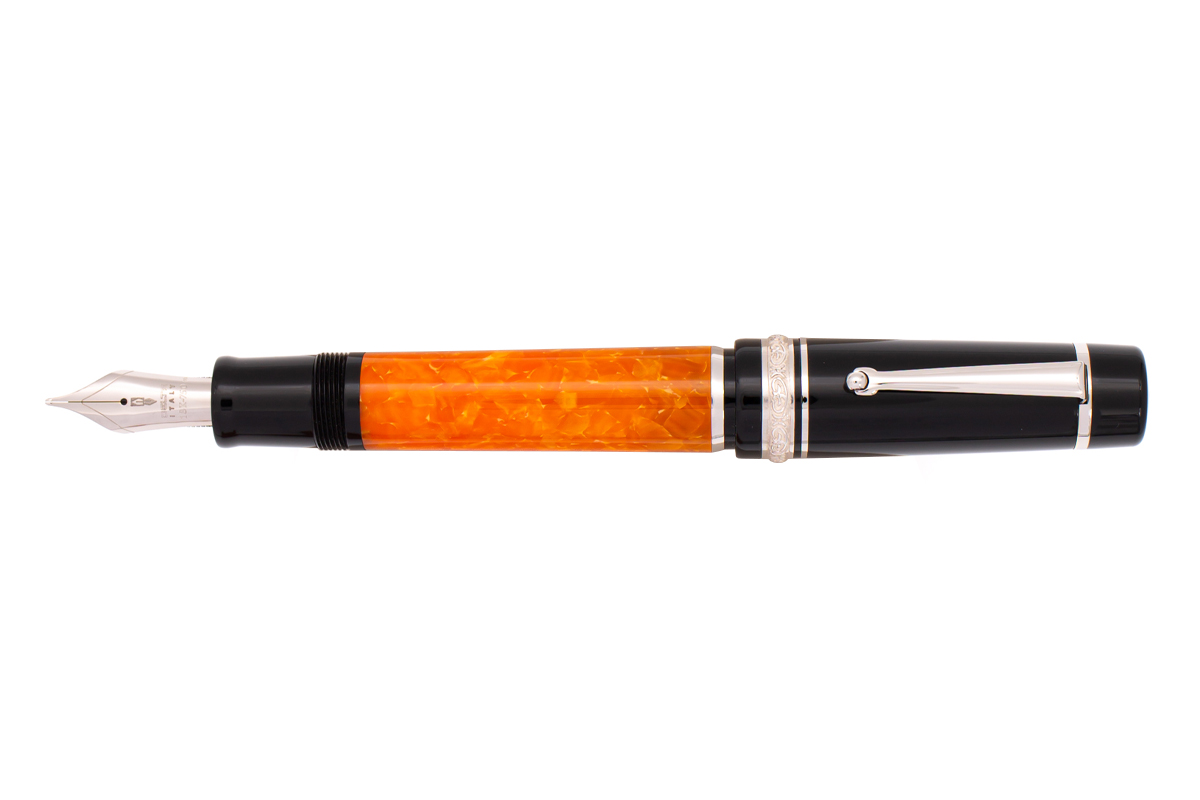 Delta DV Original Oversize 'K' Black/Orange PT 14K Vulpen